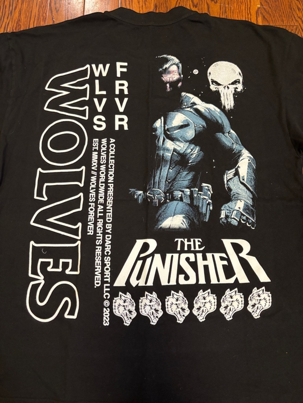 Darc Sport Marvel The Punisher Black Shirt Size: Large NWT - Picture 3 of 7